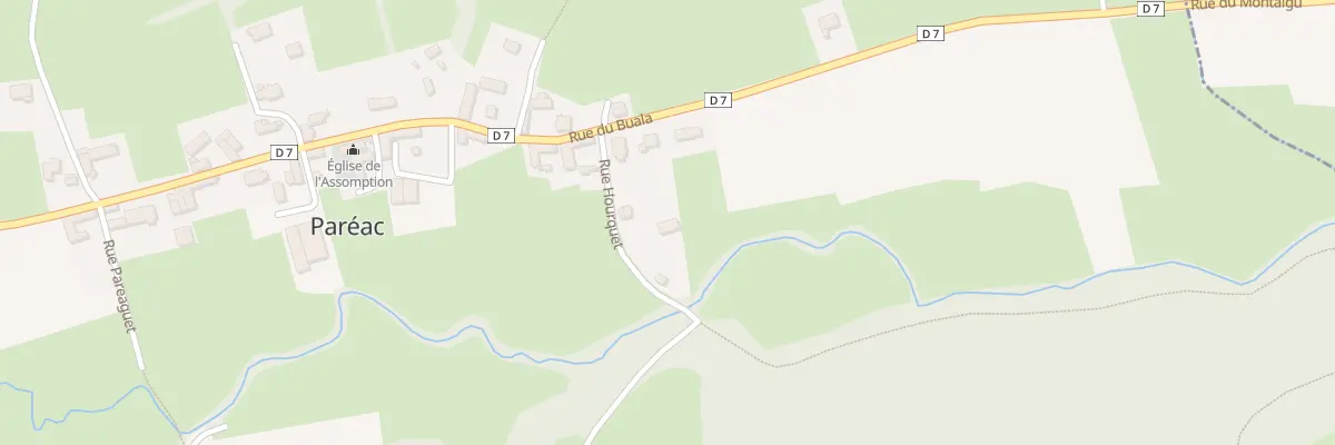 Plan du 3 Rue Hourquet à Paréac