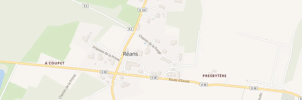 Plan du 5014 Au Village à Réans