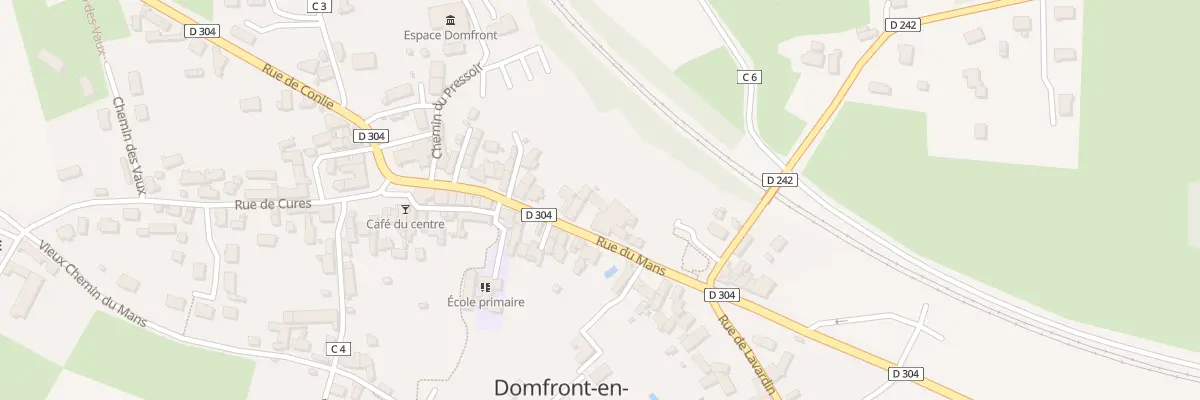 Plan du 31 Rue du Mans à Domfront-en-Champagne