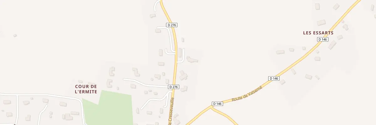 Plan du 196 Rte de Cresseveuille à Beaufour-Druval