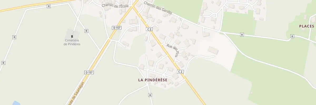 Plan du 173 La Pinderese à Pindères