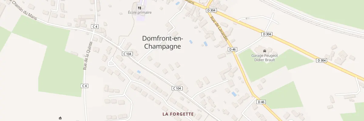 Plan du 22 Che Vieux Chemin du Mans à Domfront-en-Champagne