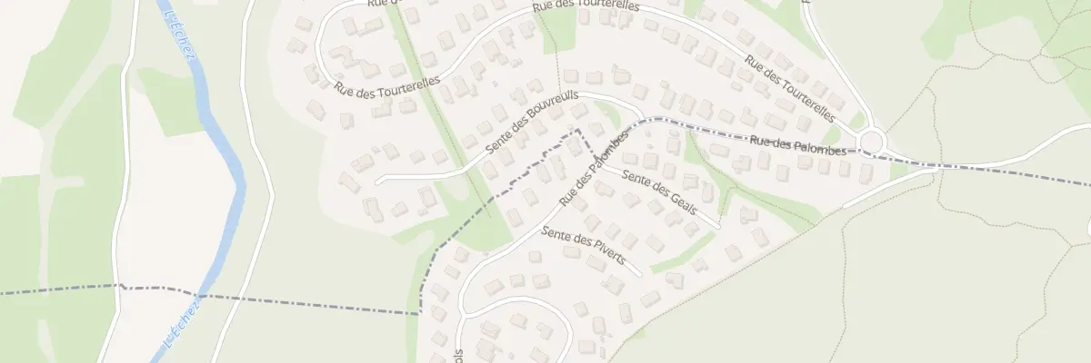 Plan du 24 Rue des Palombes à Louey