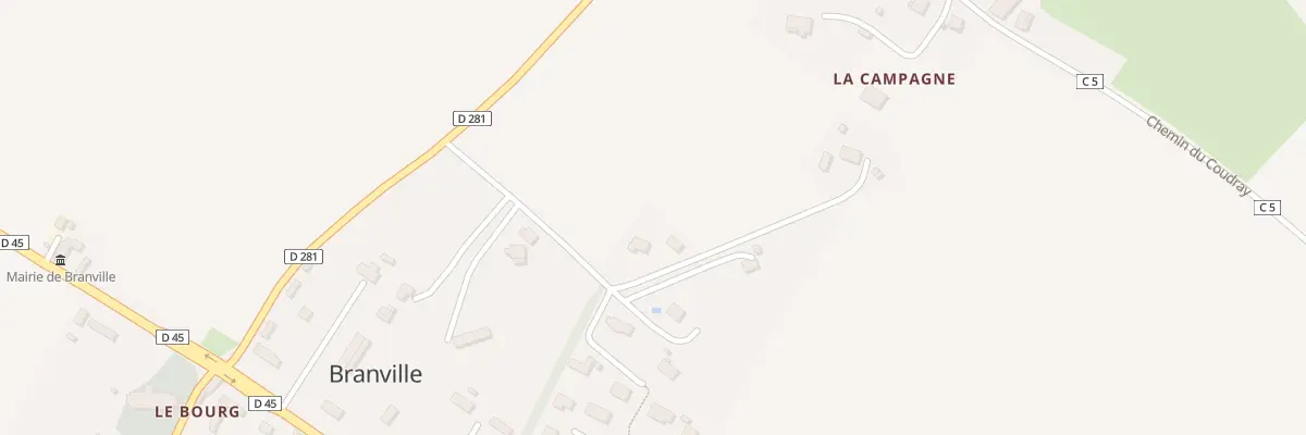 Plan du 5098 La Piece Pointue à Branville