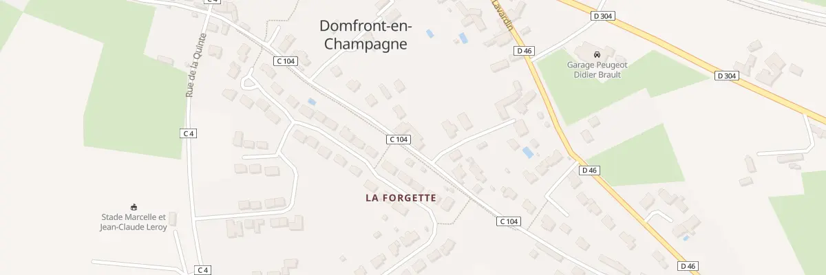 Plan du 16 Vieux Chemin du Mans à Domfront-en-Champagne