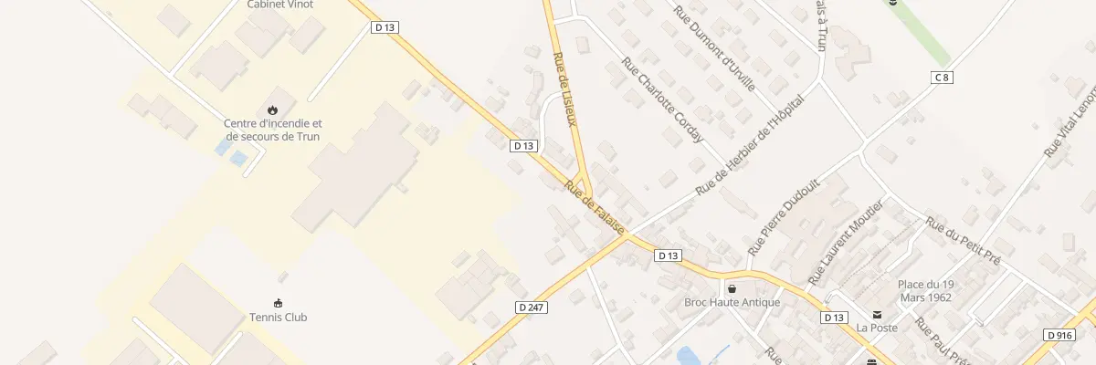 Plan du 28 Rue de Falaise à Trun