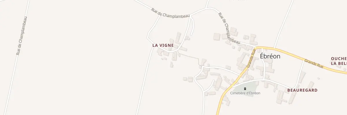Plan du 5023 Le Vigne à Ébréon