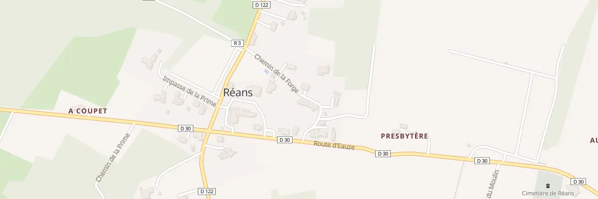 Plan du 5013 Au Village à Réans