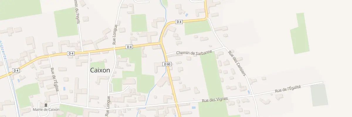 Plan du 2 Che de Sarbanne à Caixon