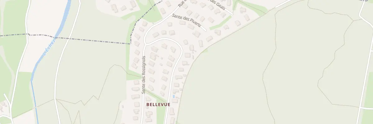 Plan du 41 Rue des Palombes à Louey
