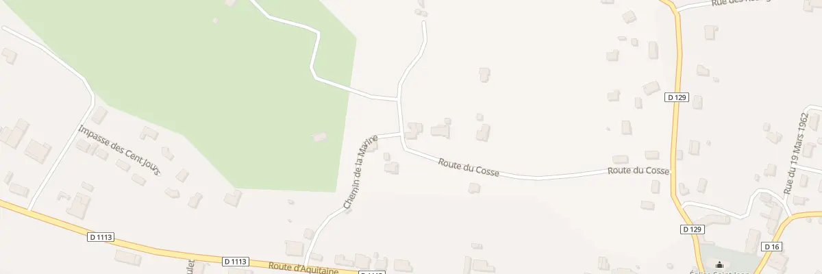 Plan du 236 Rte du Cosse à Mongauzy