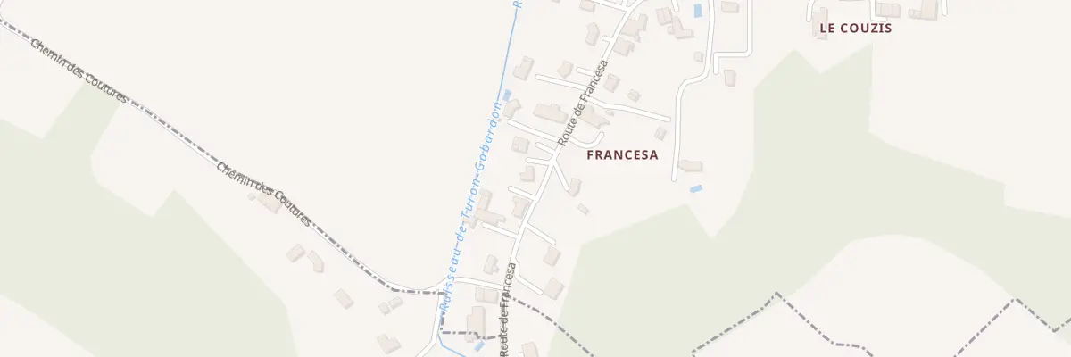 Plan du 424 Rte de Francesa à Flaujagues