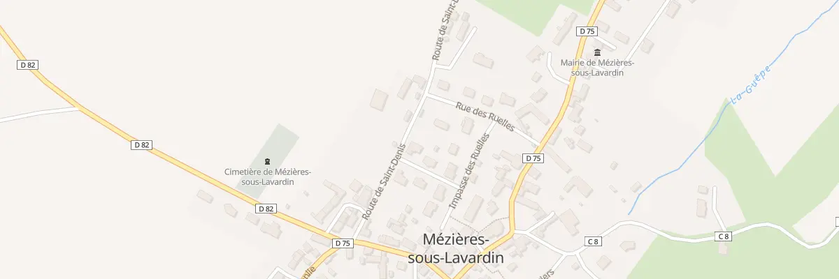 Plan du 2 Rue de l’Ormeau à Mézières-sous-Lavardin