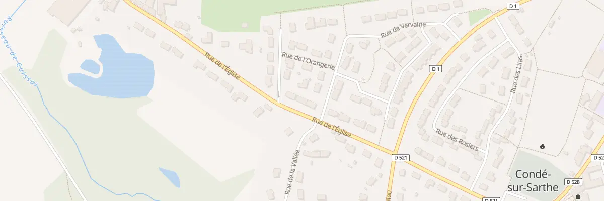 Plan du 26 Rue de l’Église à Condé-sur-Sarthe