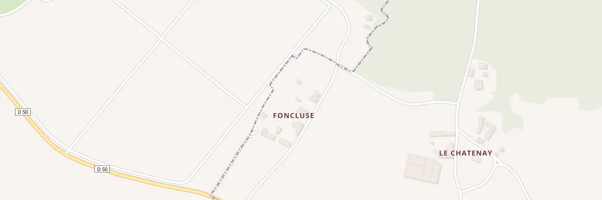 Plan du 3 Foncluse à Roiffé