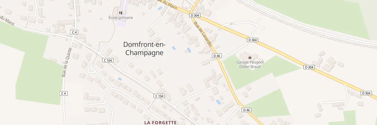 Plan du 18 Vieux Chemin du Mans à Domfront-en-Champagne
