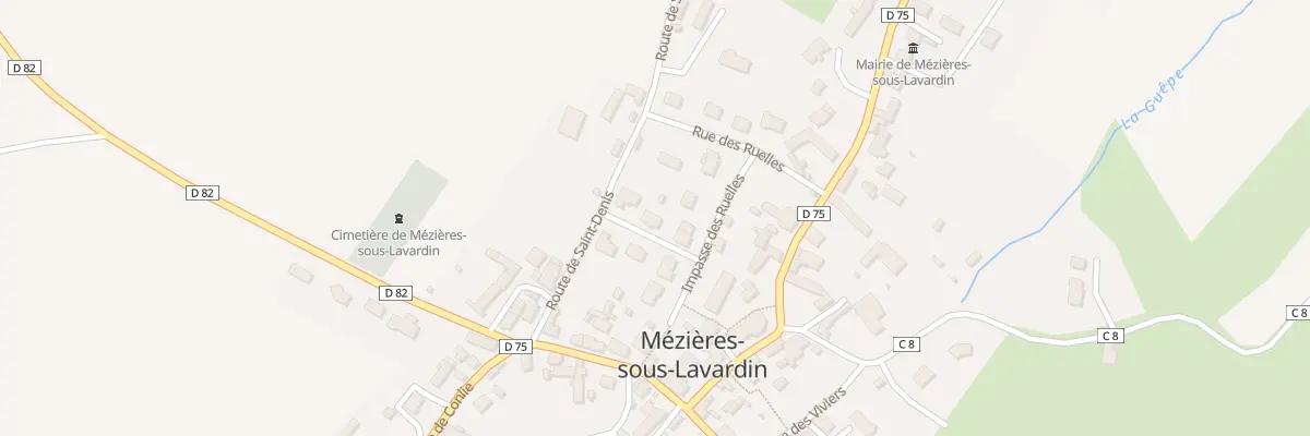 Plan du 4 Rue de l’Ormeau à Mézières-sous-Lavardin