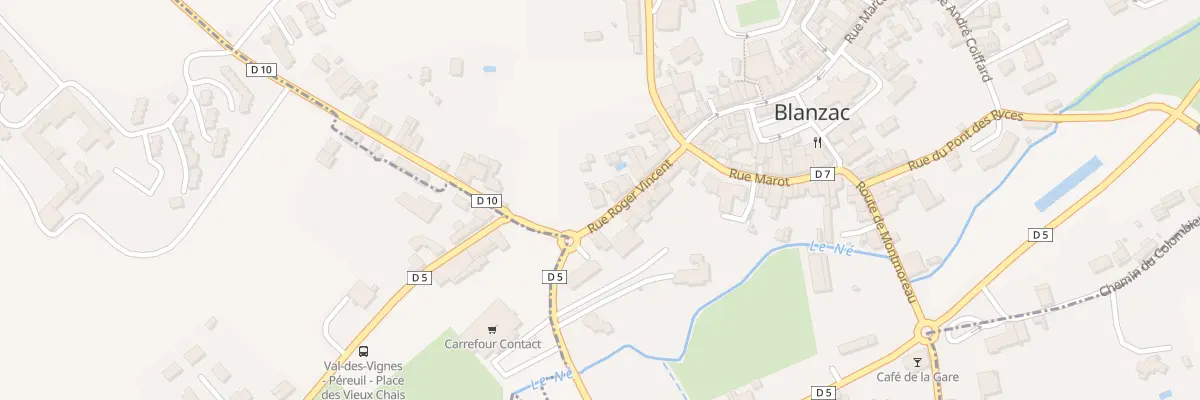 Plan du 28 Rue Roger Vincent à Coteaux-du-Blanzacais