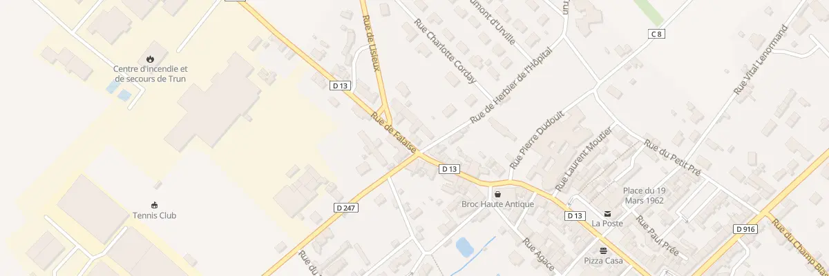 Plan du 25 Rue de Falaise à Trun