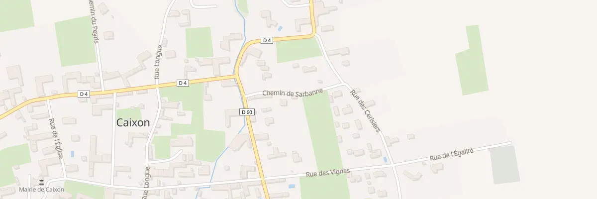 Plan du 4 Che de Sarbanne à Caixon