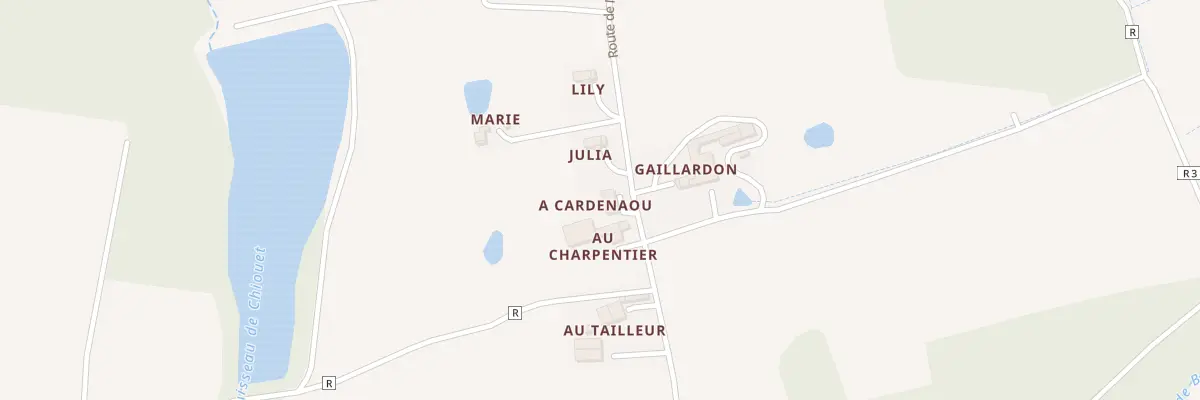 Plan du 5022 Chem de Carrere du Tailleur à Pouydraguin