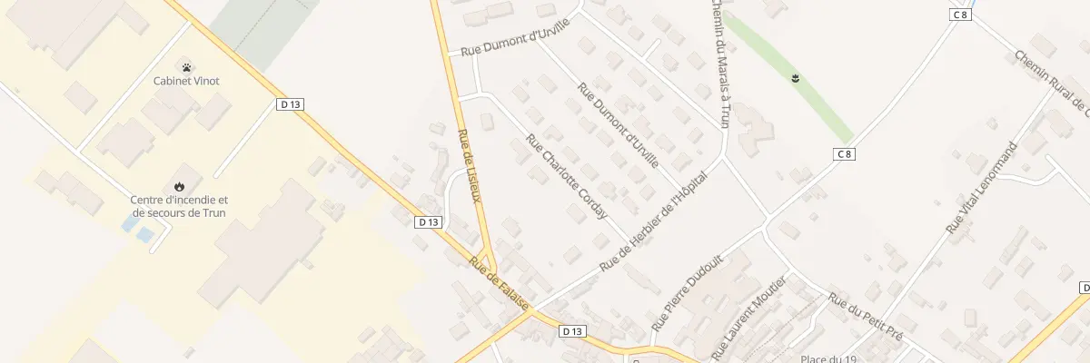 Plan du 4 Rue Charlotte Corday à Trun