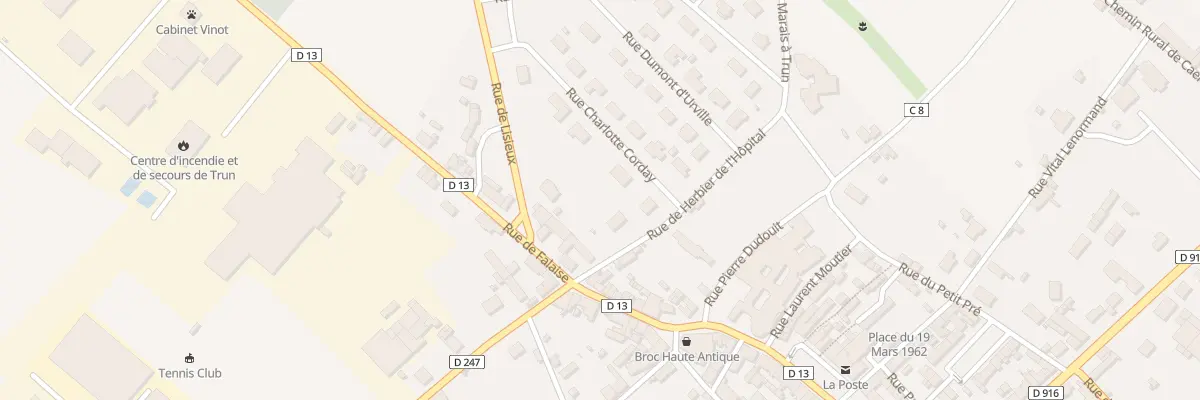 Plan du 2 Rue de l’Herbier de l’Hopital à Trun