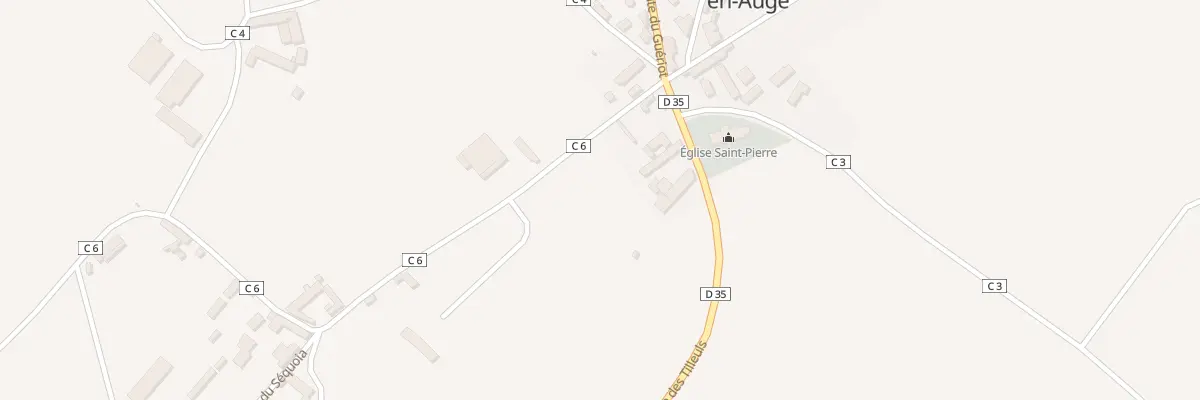 Plan du 34 Le Bourg à Louvières-en-Auge