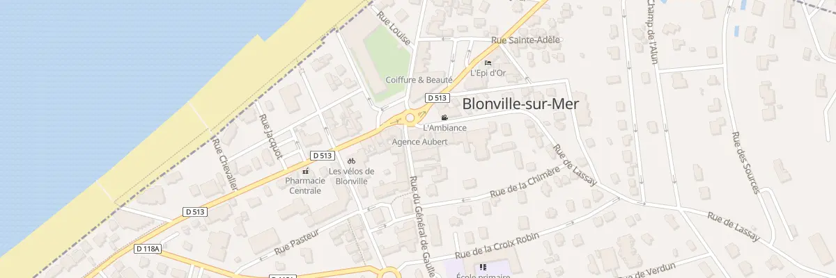 Plan du 1 Rue du Gen de Gaulle à Blonville-sur-Mer