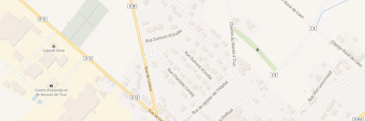 Plan du 551 Rue Dumont d’Urville à Trun