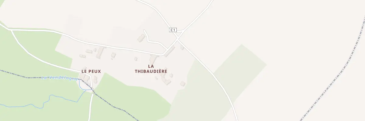 Plan du 13 La Thibaudiere à Chalandray