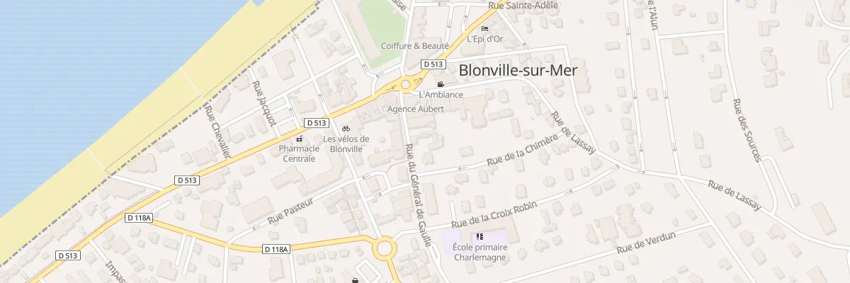 Plan du 7 Rue du Gen de Gaulle à Blonville-sur-Mer