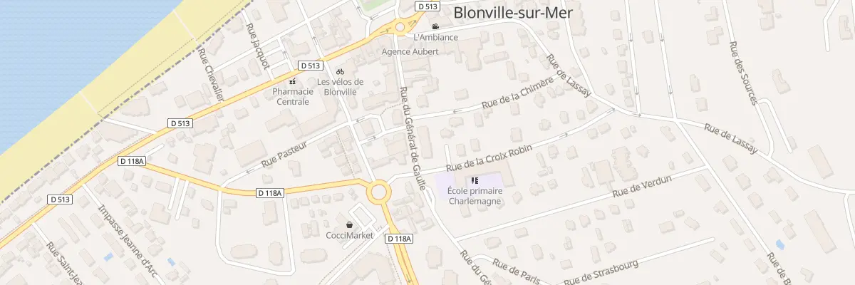 Plan du 13 Rue du Gen de Gaulle à Blonville-sur-Mer