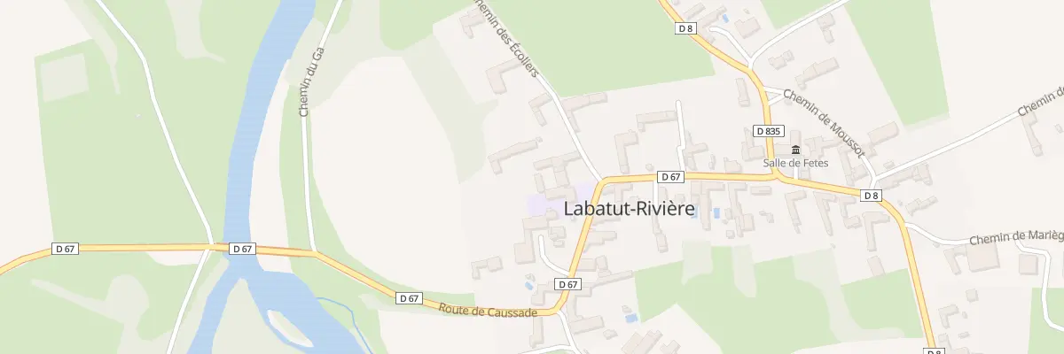 Plan du 7 Rue des Ecoles à Labatut-Rivière