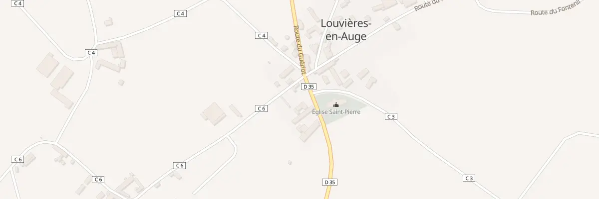 Plan du 32 Rte des Tilleuls à Louvières-en-Auge