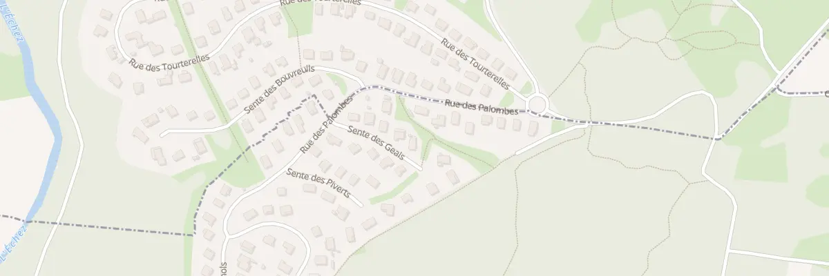 Plan du 7 Sen des Geais à Louey