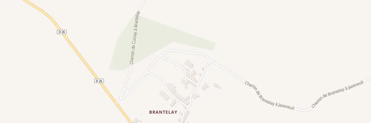 Plan du 5668 Brantelay à Rouillé
