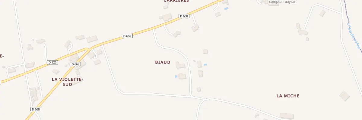 Plan du 1 Biaud à Roquebrune
