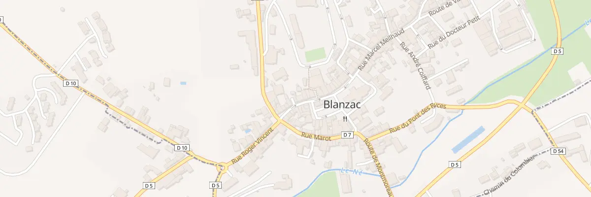 Plan du 10 Rue Roger Vincent à Coteaux-du-Blanzacais
