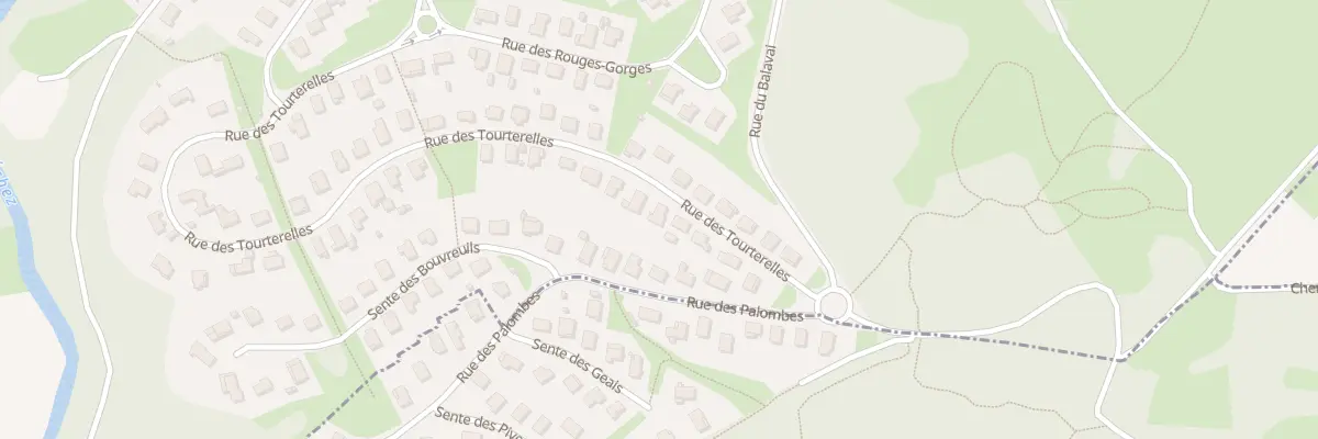 Plan du 90 Rue des Tourterelles à Juillan