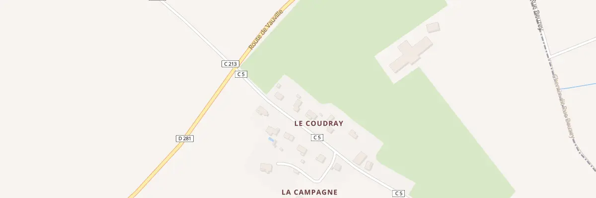 Plan du 5065 Le Coudray à Branville