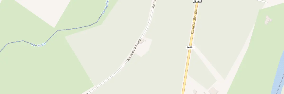 Plan du 1 Rte de la Plaine à Bazac