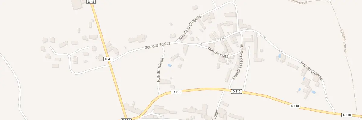 Plan du 8 Rue des Ecoles La Pommeraie à Clussais-la-Pommeraie