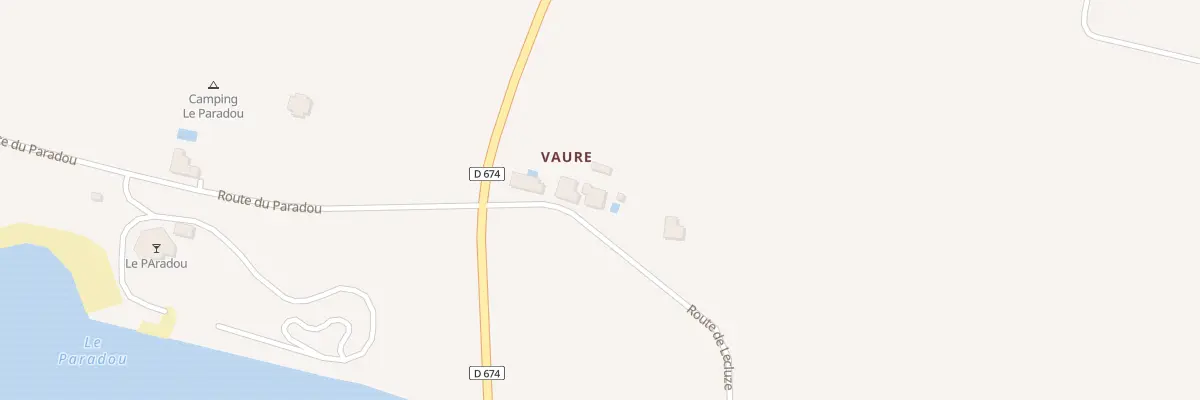 Plan du 160 Vaure à Parcoul-Chenaud
