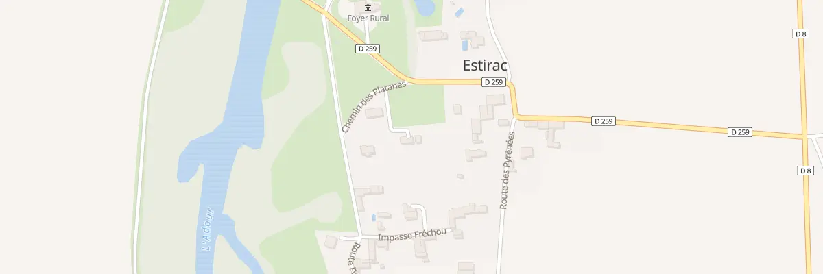 Plan du 3 Che des Platanes à Estirac