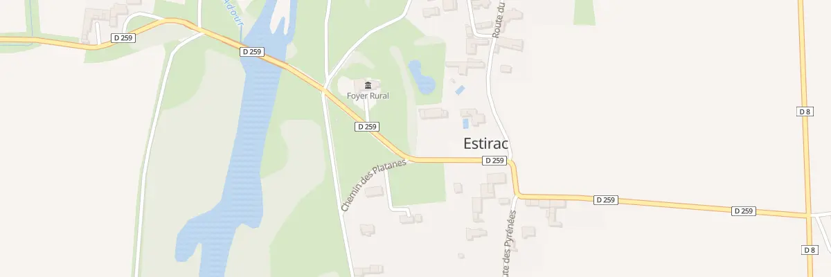 Plan du 1 Rte de l’Adour à Estirac