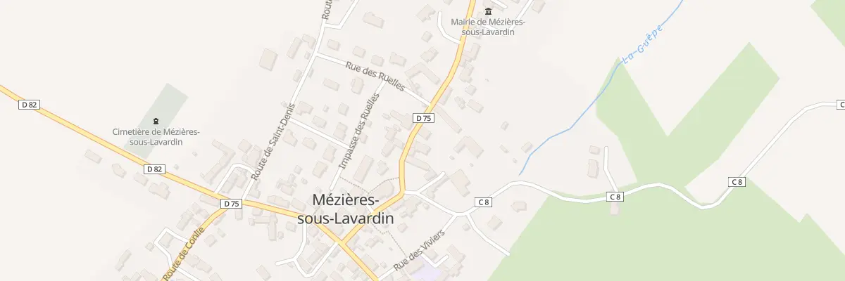 Plan du 12 Rte de Beaumont à Mézières-sous-Lavardin