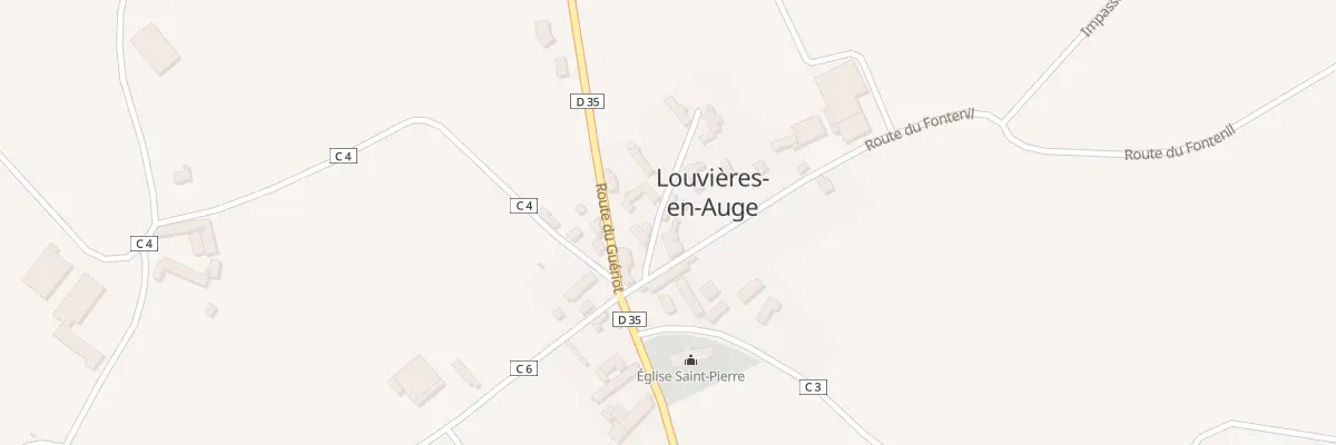 Plan du 2 Imp de la Mare à Louvières-en-Auge