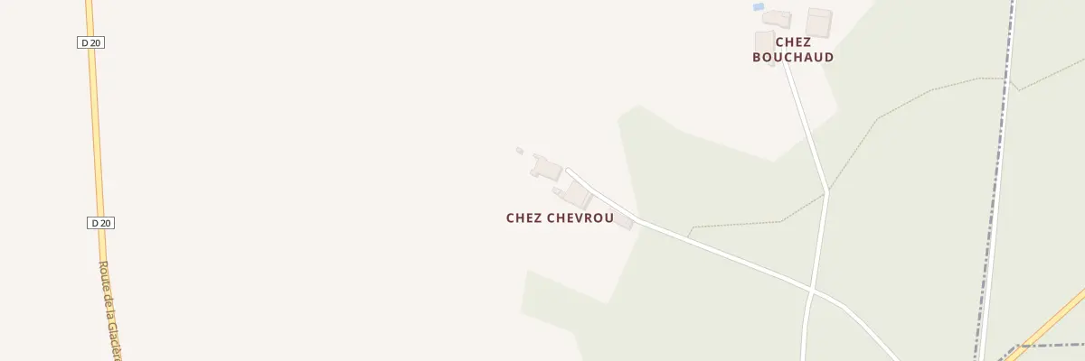 Plan du 1 Chez Chevrou à Brie-sous-Chalais