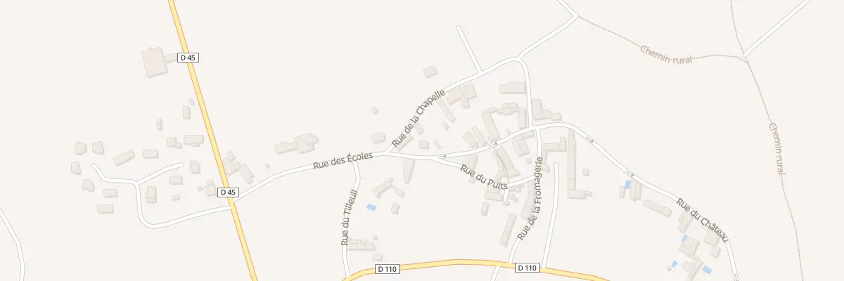 Plan du 11 Rue des Ecoles La Pommeraie à Clussais-la-Pommeraie